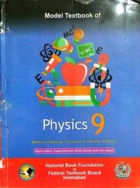Class 9 Physics Textbook Cover for Federal Board NBF
