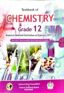 Federal Board Grade 12 Chemistry English-medium textbook cover for the 2026-2027 session