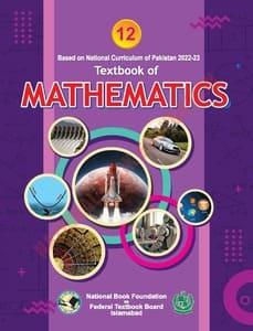 Federal Board Grade 12 Mathematics English-medium textbook cover for the 2026-2027 session